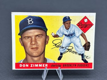 1955 Topps Don Zimmer #92 Rookie Baseball Card