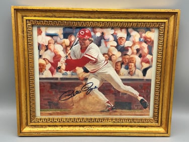 Pete Rose Autographed Print