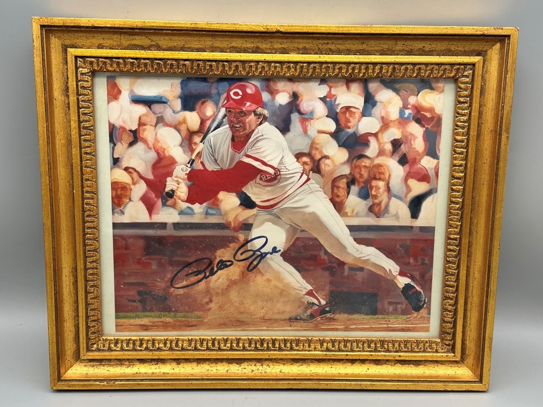 Pete Rose Autographed Print: Pete Rose Autographed Print: Measures 8.5 x 11".
