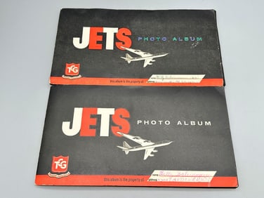 1956 Jets Topps Near 240 Card Set in Two Albums; Missing 4 Cards