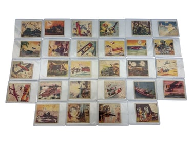 (28) 1938 Goudey Action Gum R1 Non Sport Trading Cards