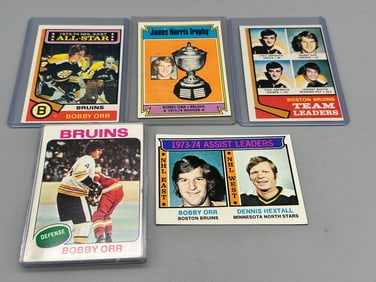 Group of Bobby Orr Hockey Cards