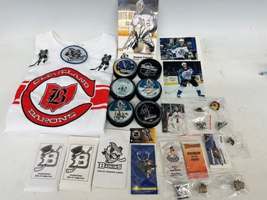 Cleveland Barons And Lake Erie Monsters Hockey Memorabilia
