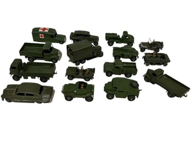 (15) Vintage Military Dinky Toys