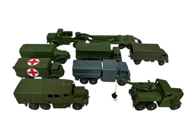 (8) Vintage Military Dinky Toys