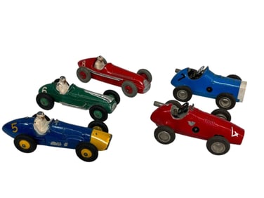 (3) Dinky Toys, (2) Schuco Micro Racers
