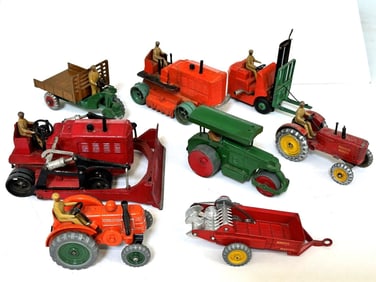 (8) Dinky Tractor & Road Workers