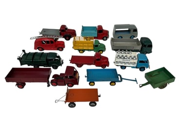 (10) Group of Dinky Trucks and Trailers