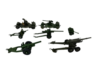 (7) Vintage Dinky Military Vehicles