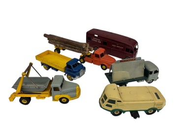 (6) 1950's Dinky Toy Trucks