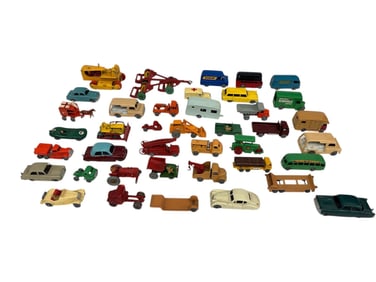 (40) Mini Lesney Made in England Cars, Vehicles, Tractors, Trucks.