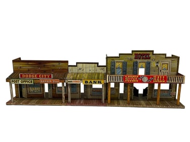 Marx Mineral City Roy Rogers Tin Litho Town