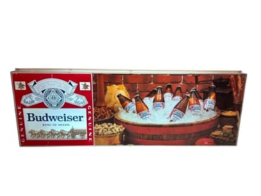 1979 Budweiser King of Beers Light Up Advertising Sign