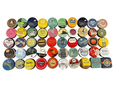 (50) Antique Typewriter Ribbon Tins All Empty