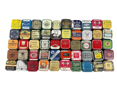(50) Antique Typewriter Ribbon Tins All Empty