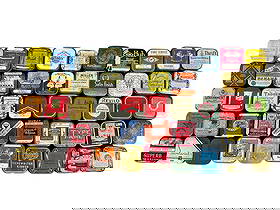 (50) Antique Typewriter Ribbon Tins All Empty: (50) Antique Typewriter Ribbon Tins All Empty: Includes brand names; Thrift, Elk, DandyLine, Revilo, Hub, Remington, Copco, Quest, Keelox, Miller, Panama, Tagger, Pigeon, and others.