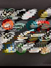 (16) Art Deco Antique Typewriter Ribbon Tins Most With Ribbons: (16) Art Deco Antique Typewriter Ribbon Tins Most With Ribbons: