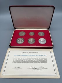 1984 Caribbean Collectors Proof Set Franklin Mint