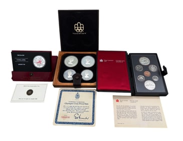Group of Canadian Commemorative Silver Coins