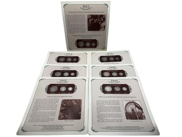 (7) Pages from The Last Family of US Silver Coins PCS Album