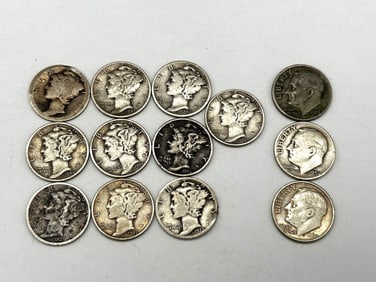 (13) Silver Dimes: Mercury and FDR