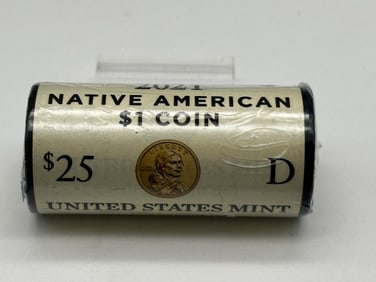 2021 Stars Native American $25 Dollar Roll OGP