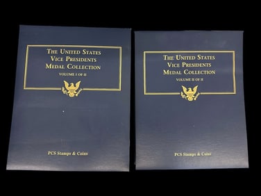 The US Vice Presidents Medal Collection in 2 Volumes
