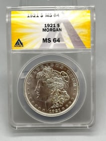 1921 Morgan Silver Dollar ANACS MS64