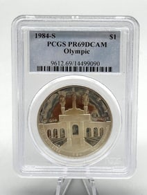 1984-S #1 Olympic Coin PCGS DCAM PR69