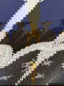 Erte (Romain de Tirtoff) Serigraph "Her Secret Admirers"