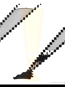 Arthur Jacobs For Modeline Mid Century Modern Sculpted Cone Lamp With Original Shade: Arthur Jacobs For Modeline Mid Century Modern Sculpted Cone Lamp With Original Shade: Stunning and rare MCM lamp by Arthur Jacobs. All original. Please see all photos and email with further questions.