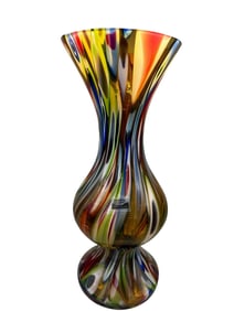 Carpathia Art Glass Poland Vase