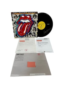 Rolling Stones Album Pigment and Ink Mixed Media Art Signed by Tim Yanke Park West Galleries