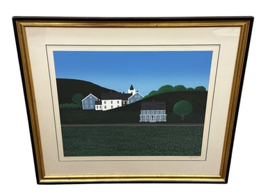 Theodore Jeremenko Serigraph "Beyond the Meadow"