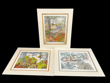 (3) Signed & Numbered Robert Laessig Lithographs