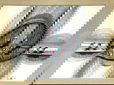 P. Buckley Moss "Labor of Love" S/N Lithograph