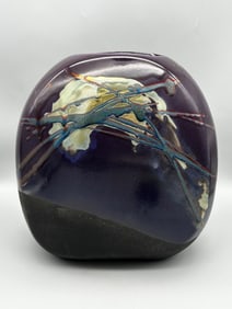 Tony Evans Raku Pottery Vase