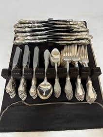 Towle Sterling Silver Flatware Set "Fontana" Service For (12)