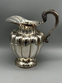 .950 Mexican Juarez Silver Water Pitcher Prieto