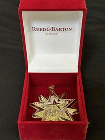Reed and Barton Sterling Silver Christmas Ornament Star 4th Edition With Original Box