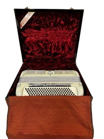 Noble and Company Mother of Pearl Accordion in Case