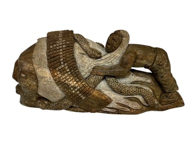 Jacob Ezra Thomas (Indigenous Canadian) First Nation Stone Sculpture