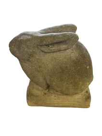 Rabbit Cement Yard Sculpture