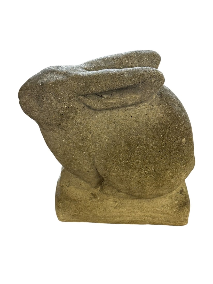 Rabbit Cement Yard Sculpture (1 of 3)