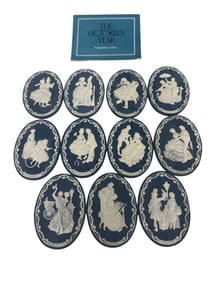 The Victorian Year Franklin Mint Wall Plaques 11/12