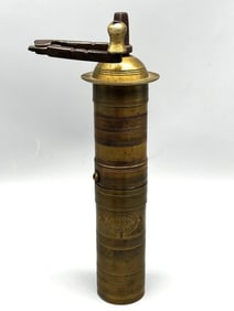 Dommez Kardesler Istanbul Turkey Brass Coffee Grinder
