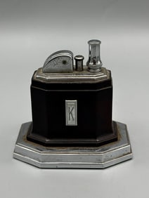 Ronson 1940's Touch Tip Lighter Art Deco Octette