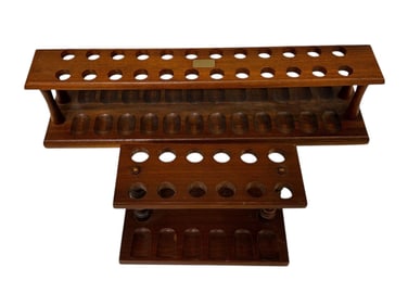 (2) Wooden Smoking Pipe Holders