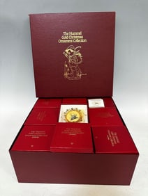 Danbury Mint Gold Hummel Christmas Ornament Collection 24k Gold Finish NIB