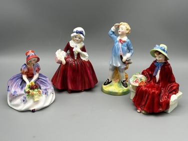 (4) Small Royal Doulton Figures